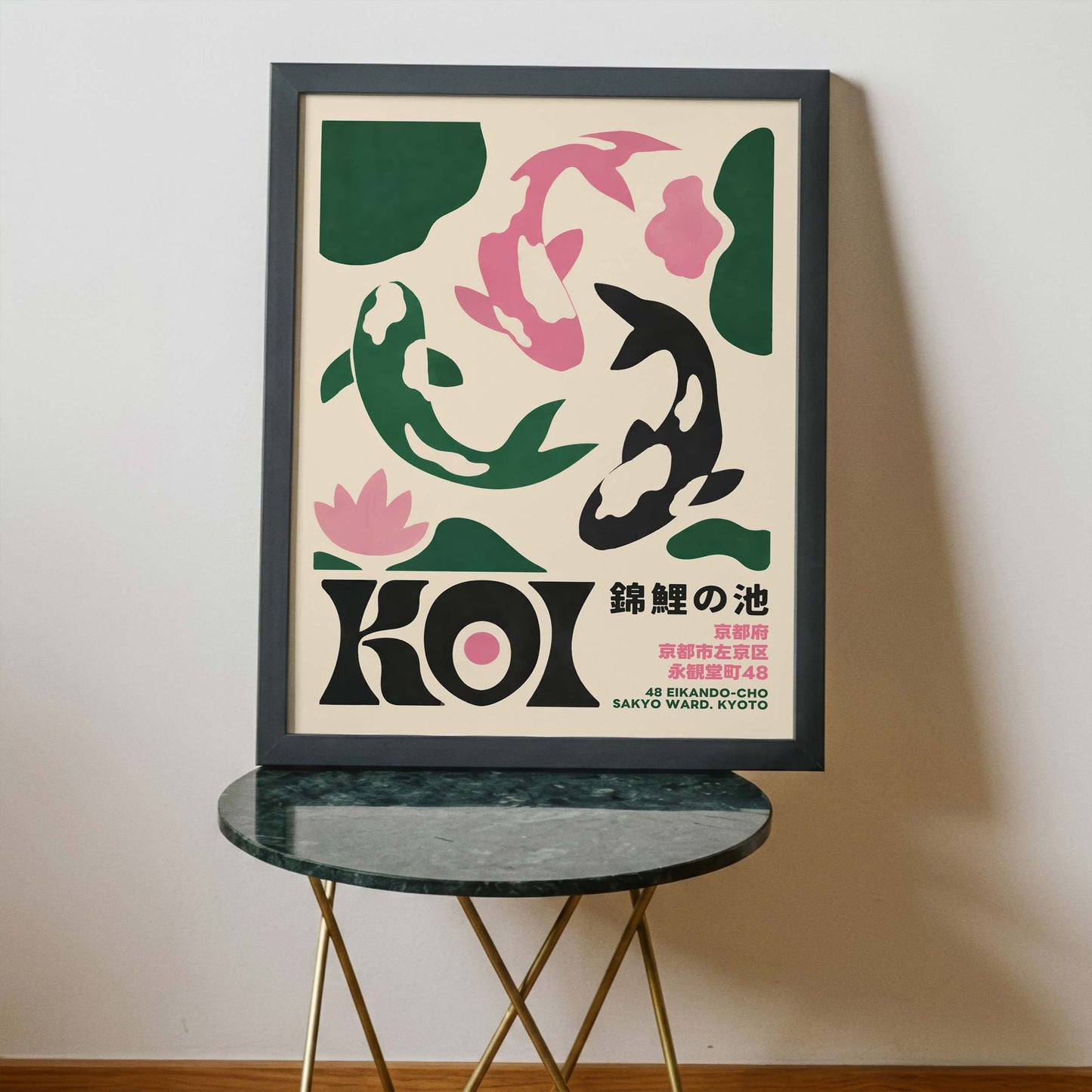 Koi Pond Wall Art Print