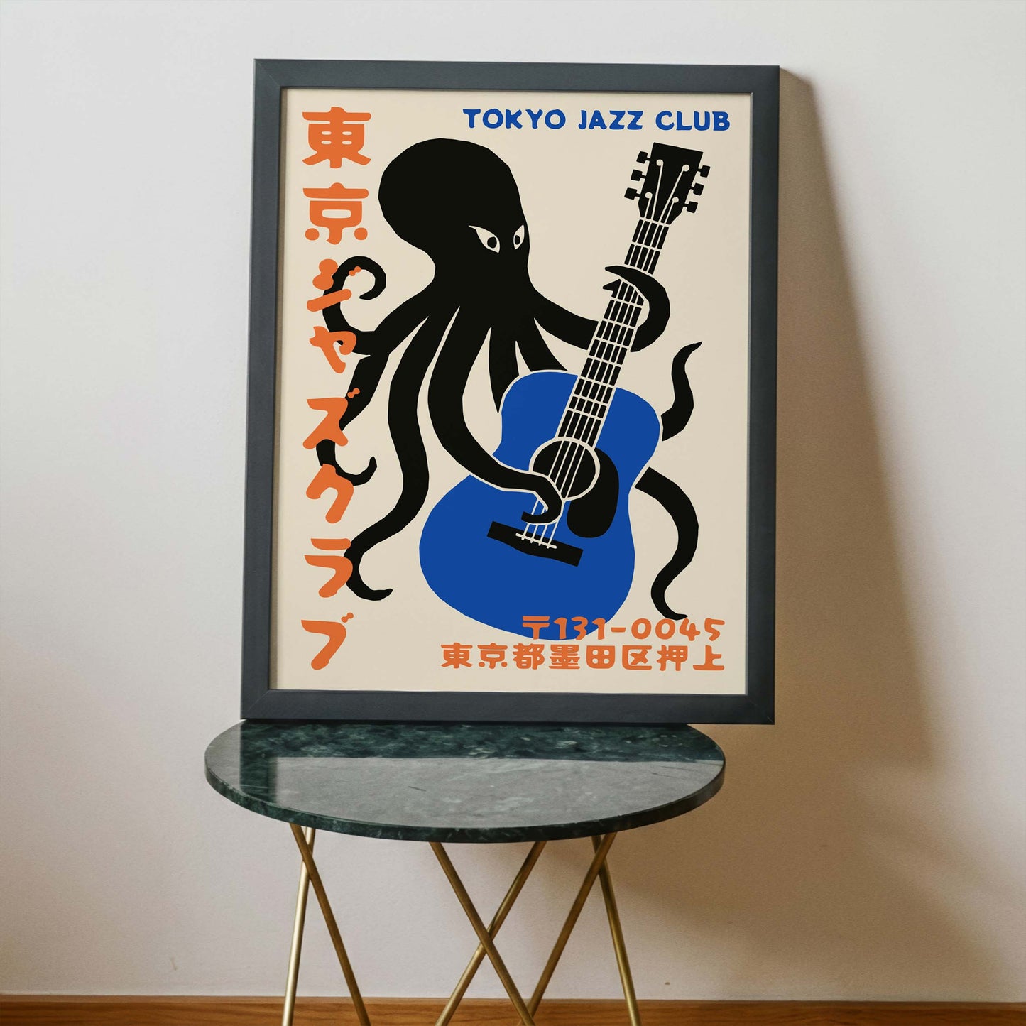 Tokyo Jazz Club Octopus Poster Print