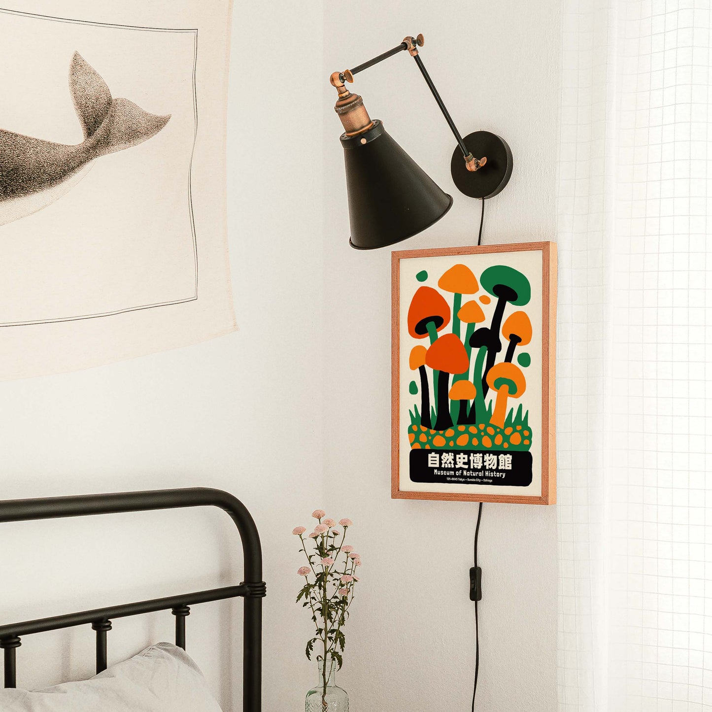 Japanese Fungi Poster Wall Art