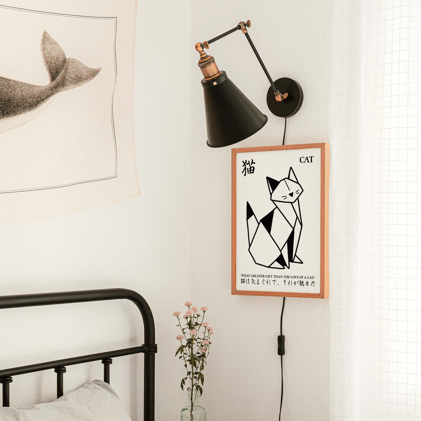 Origami Cat Japanese Poster