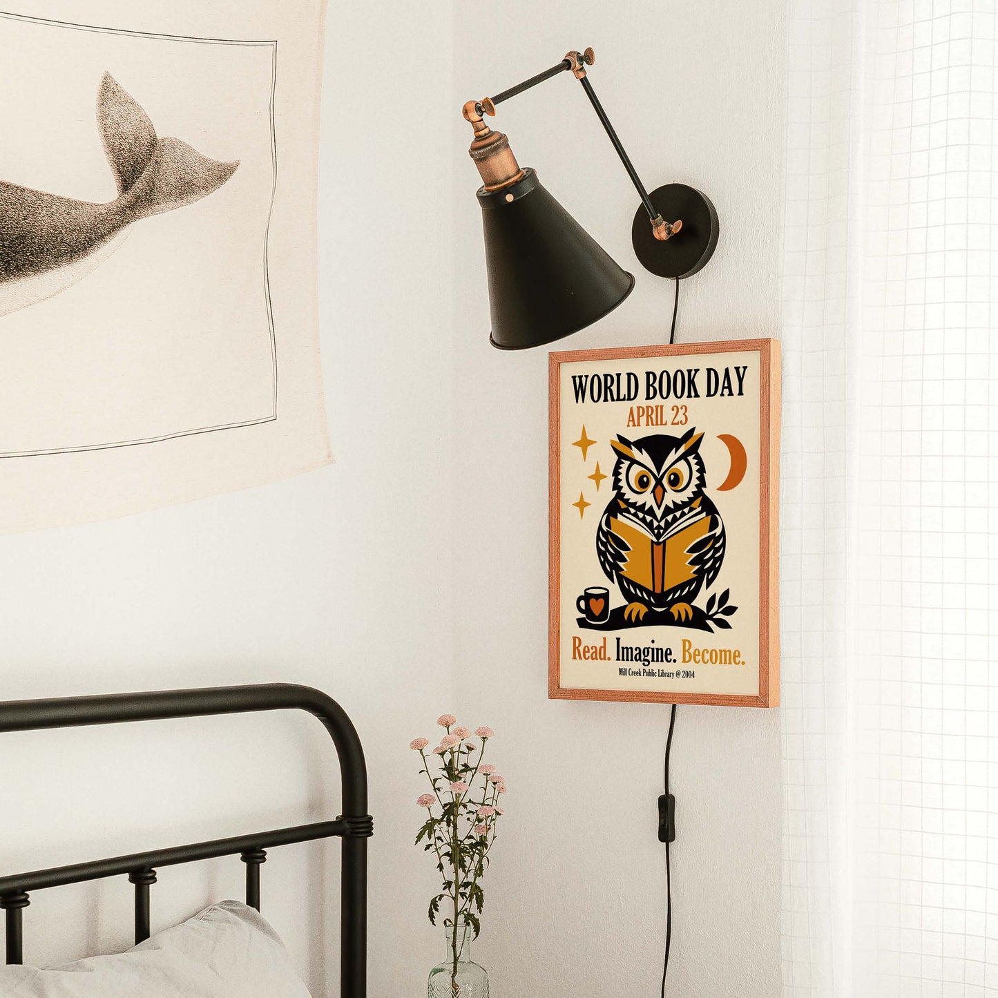 Library Reading Office Print