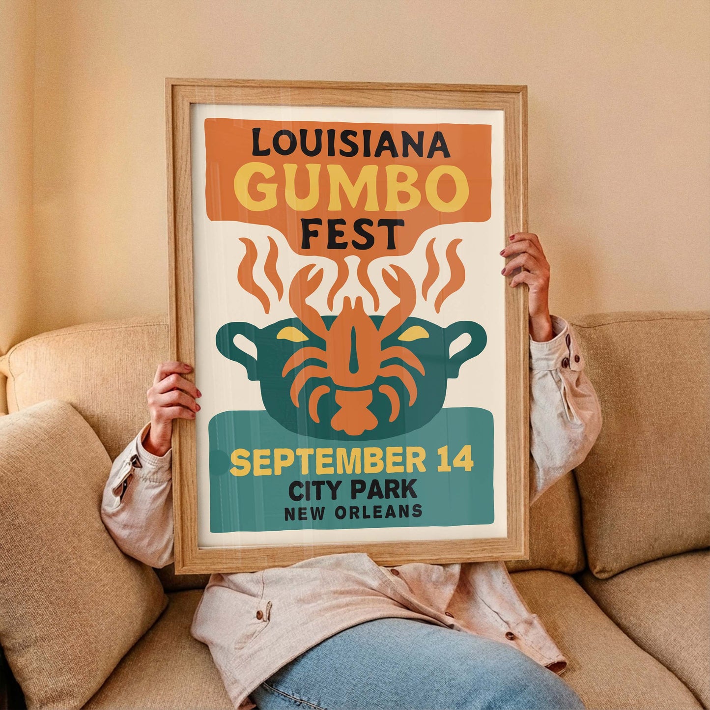 Louisiana Gumbo Fest Poster Print