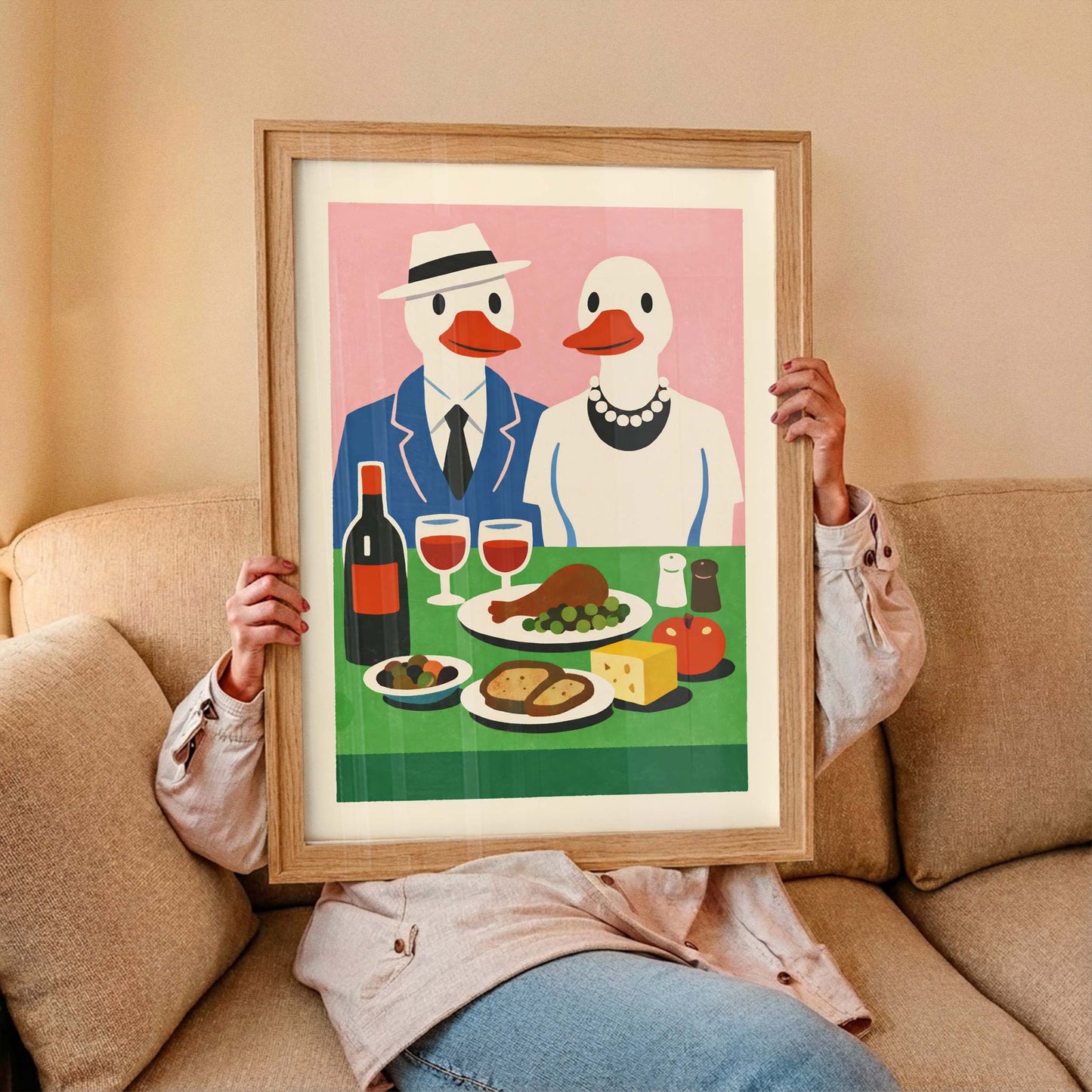 Duck Dinner Poster Print