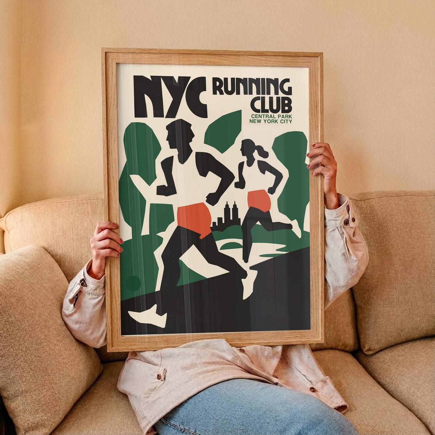 NYC Running Club Gym Poster