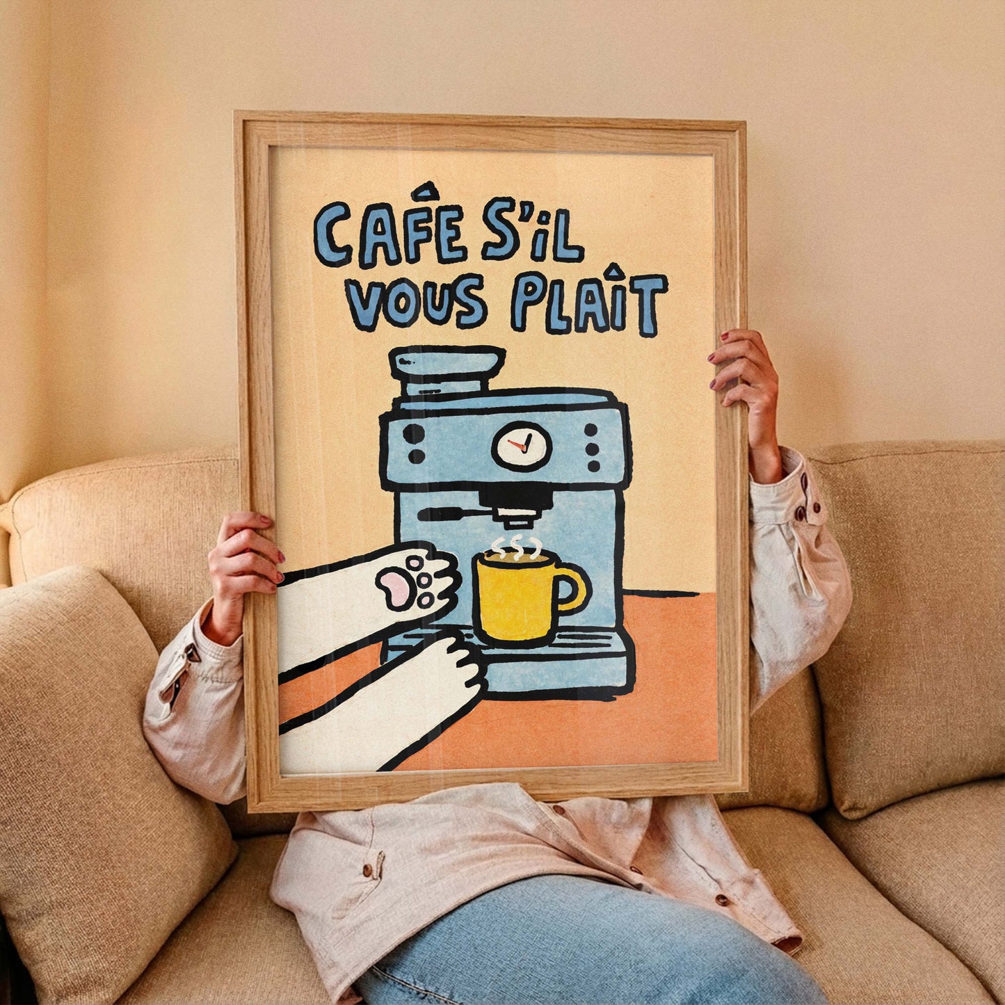 Cafe Sil Vous Plait Poster