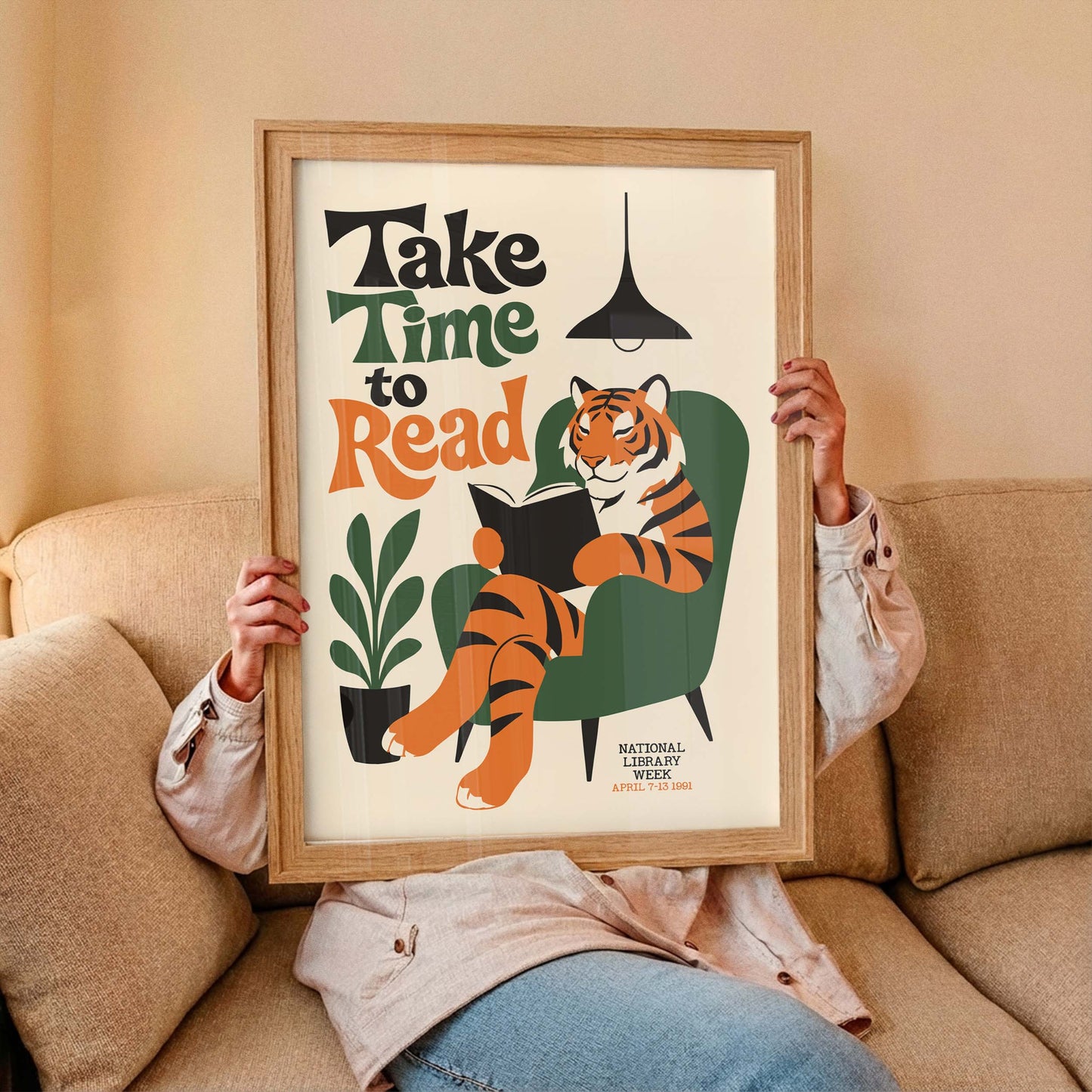 Take Time To Read Poster For Library