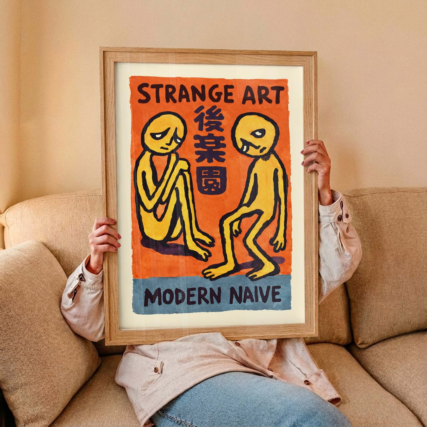 Strange Art Modern Naive Poster