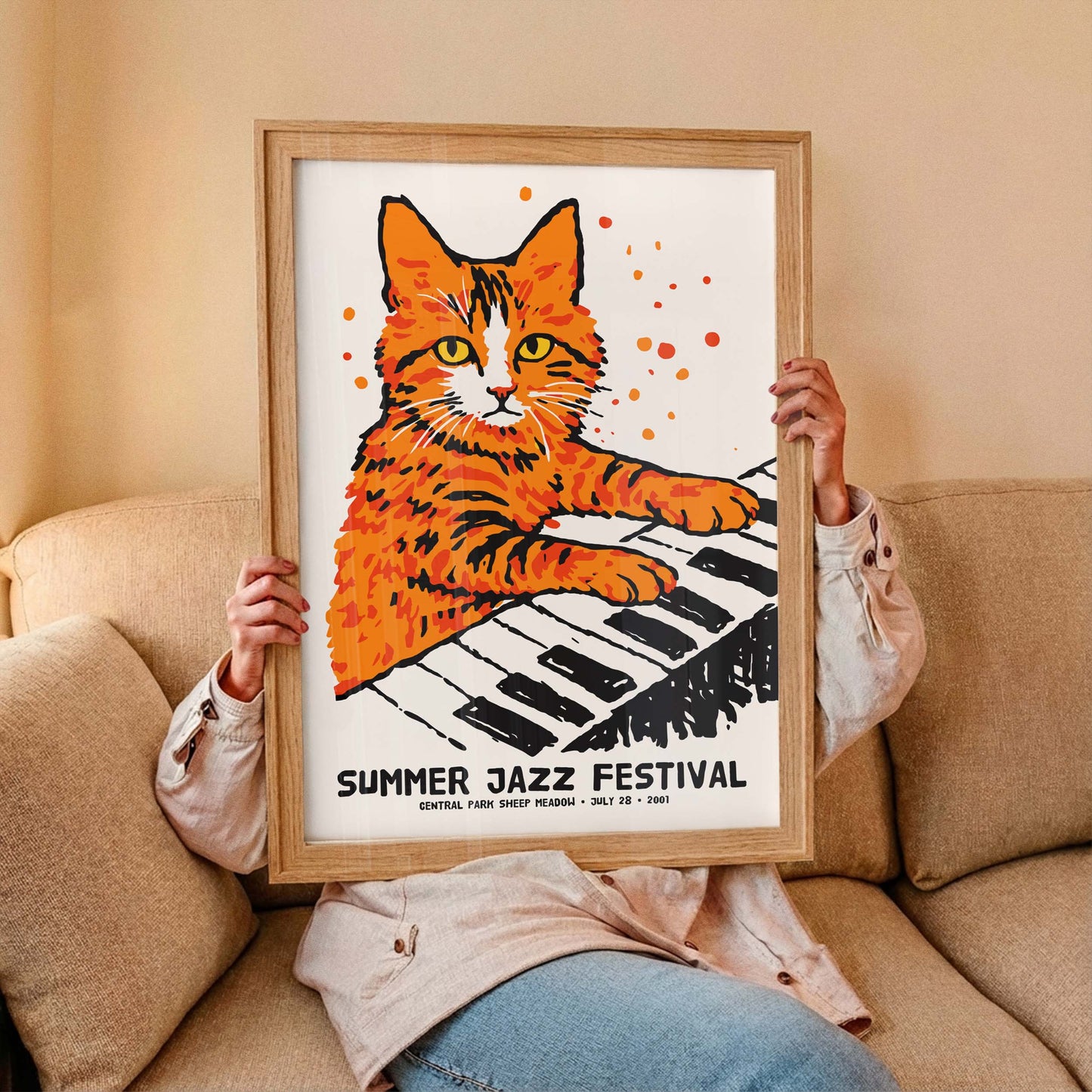 Summer Jazz Festival Poster Print