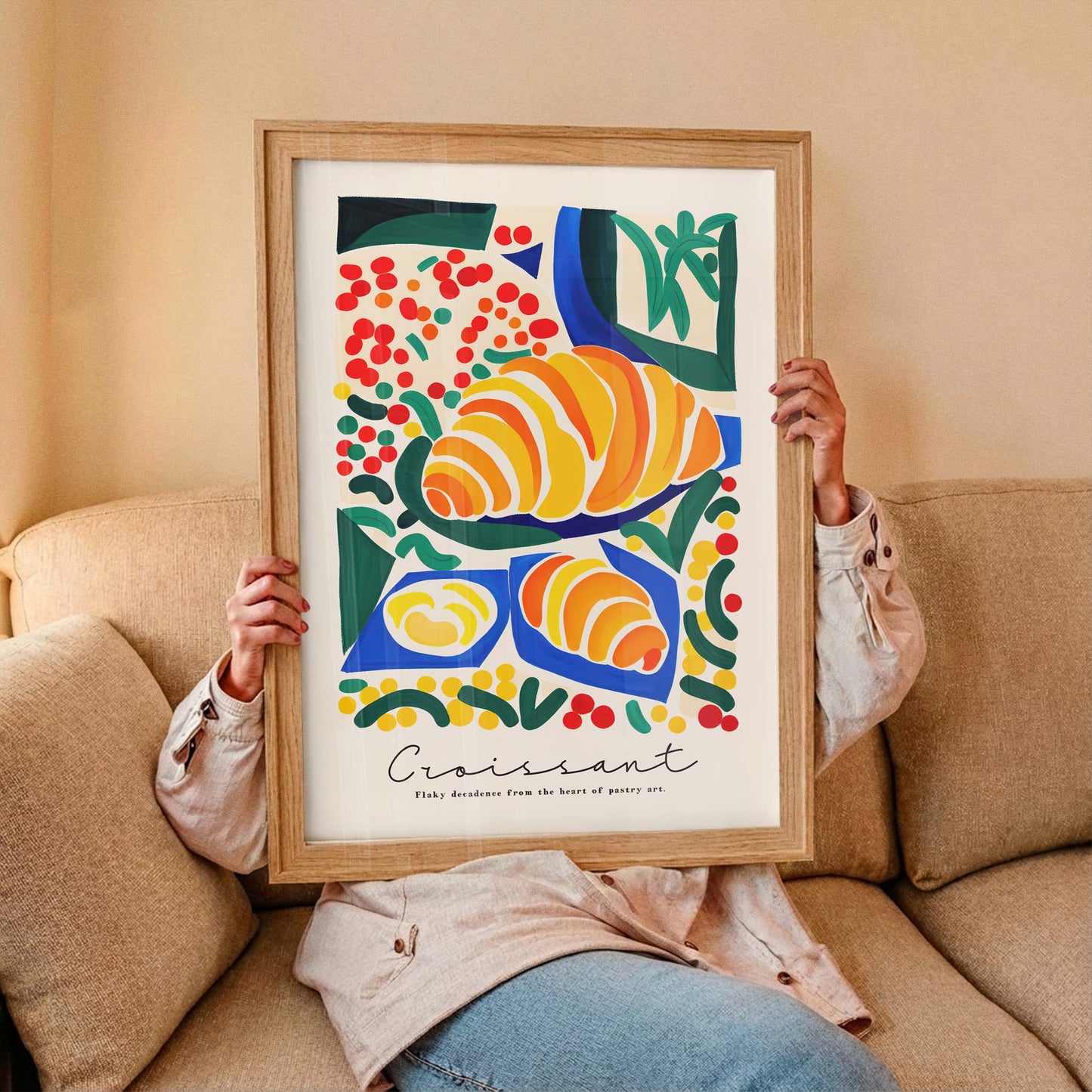 Croissant Kitchen Wall Art