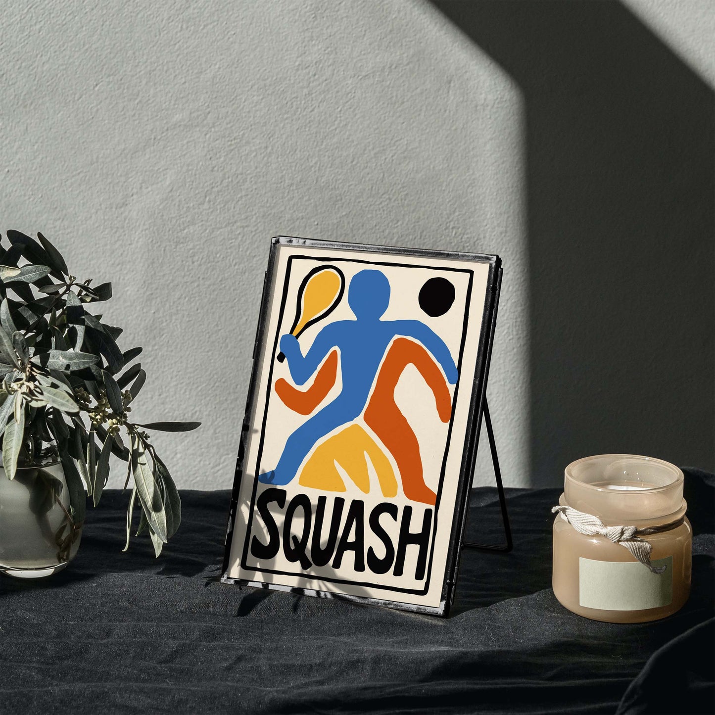 Squash Sport Wall Art Gym Office