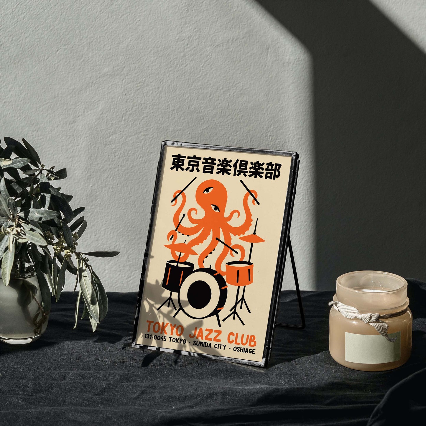 Tokyo Jazz Club Octopus Poster Print