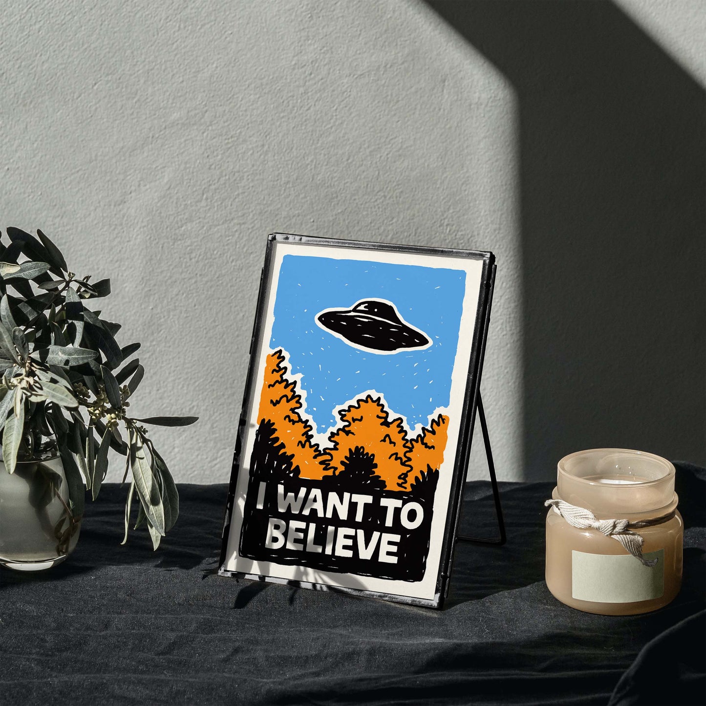 I Want Believe UFO Poster