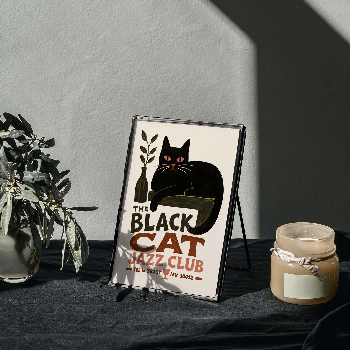 Black Cat Jazz Club Poster