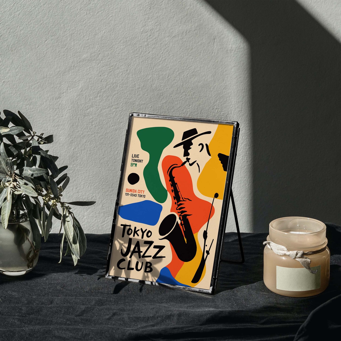 Tokyo Jazz Club Saxophone Poster