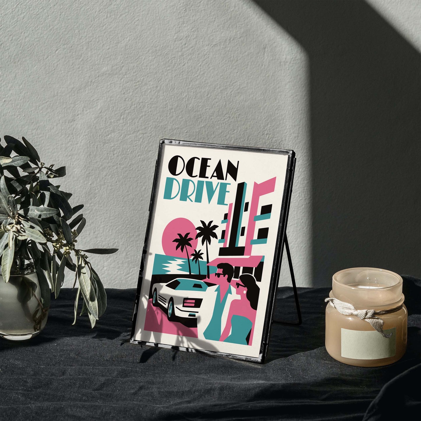 Ocean Drive Poster Print