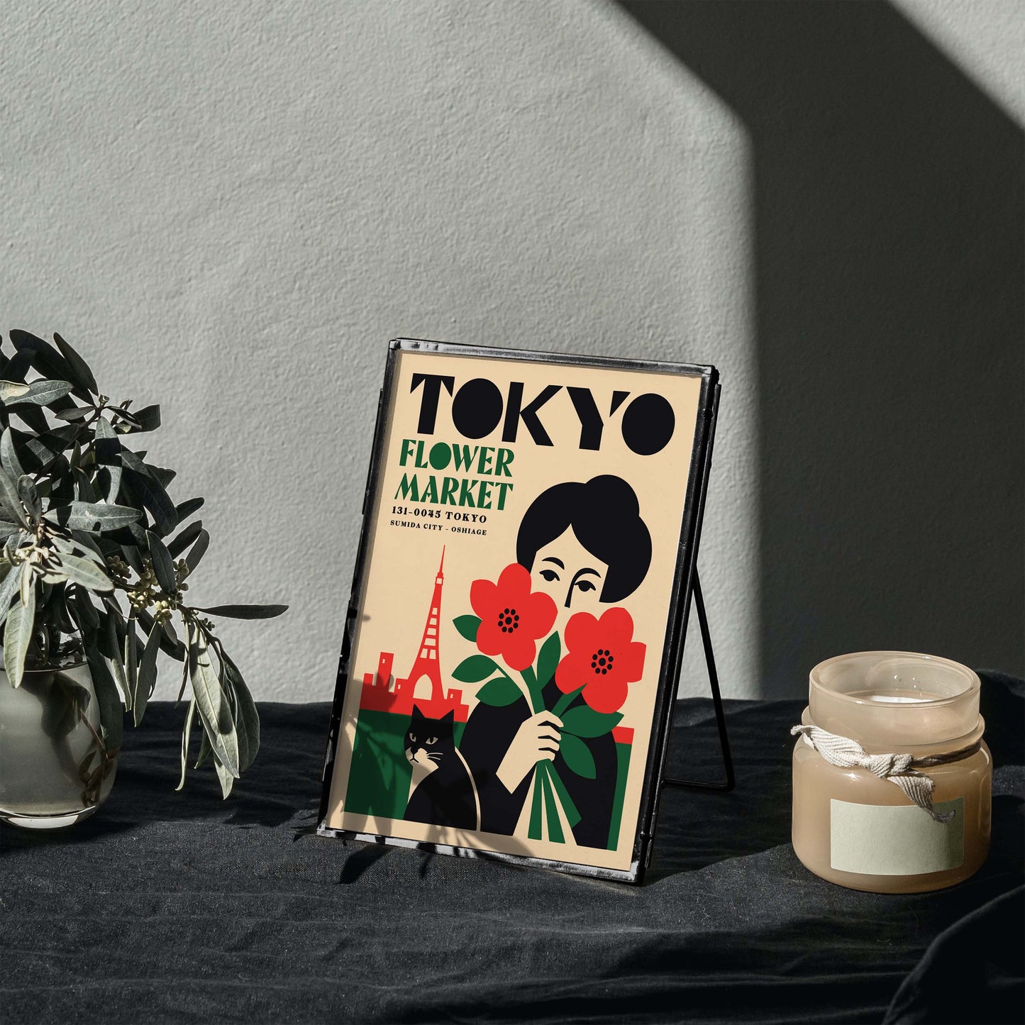 Tokyo Flower Market Poster