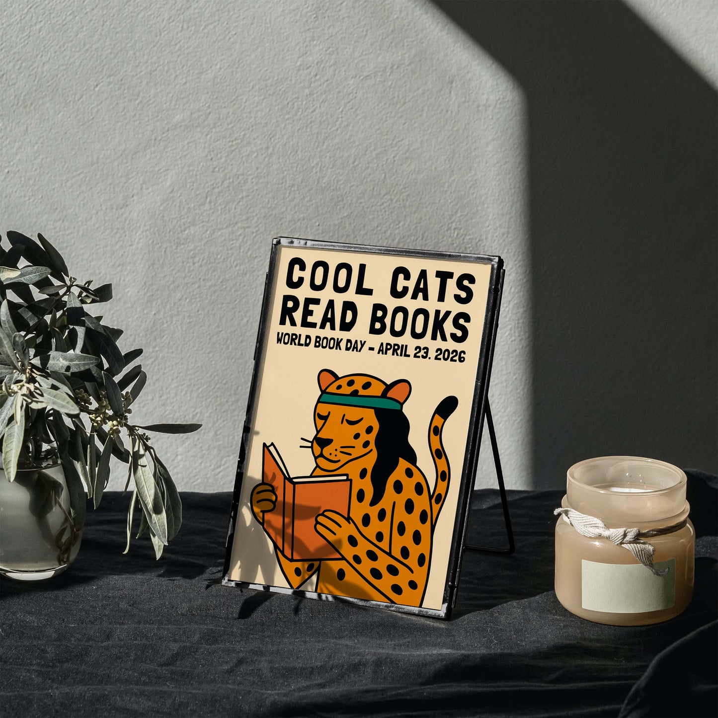 World Book Day Cat Poster