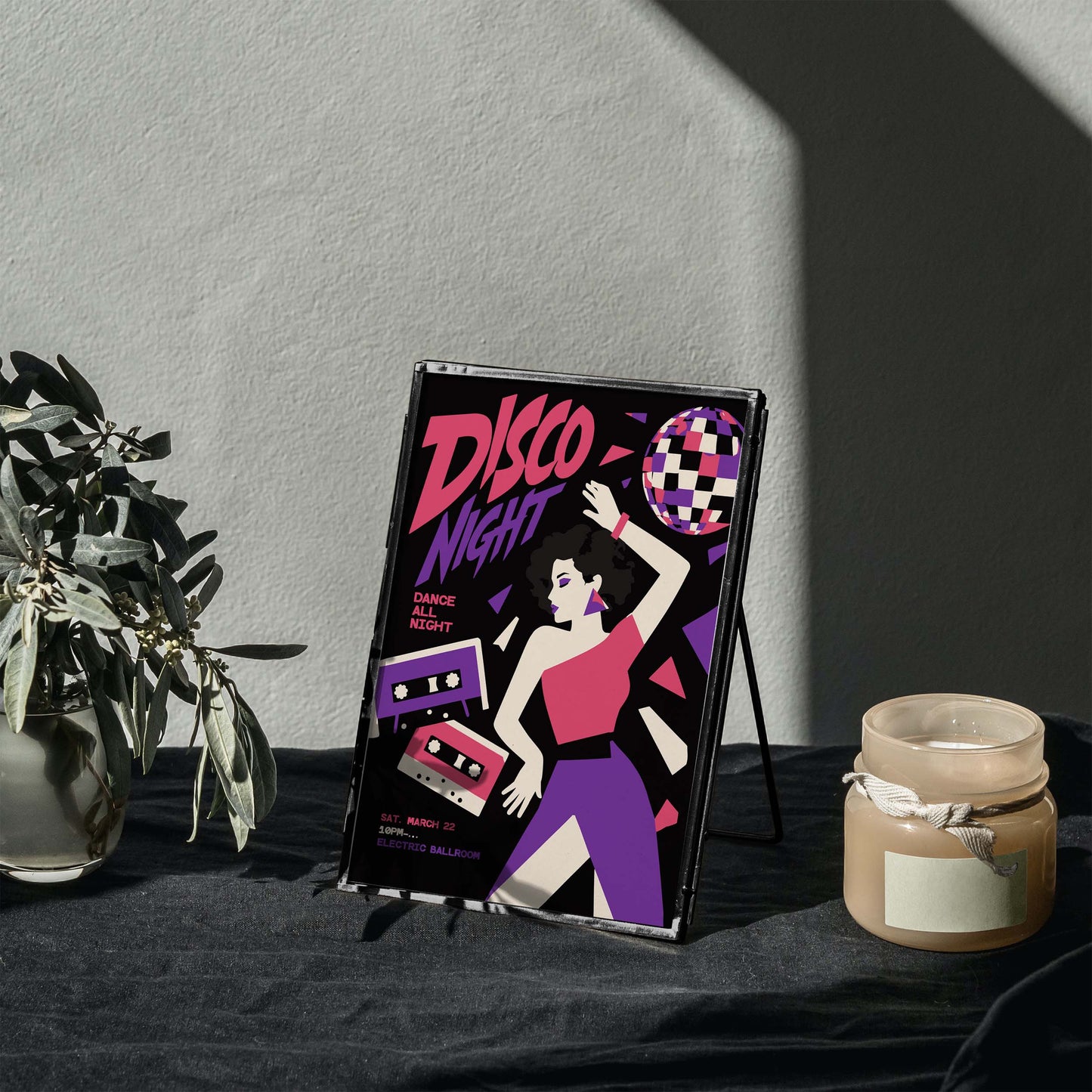 Disco Night Retro Dance Party Poster
