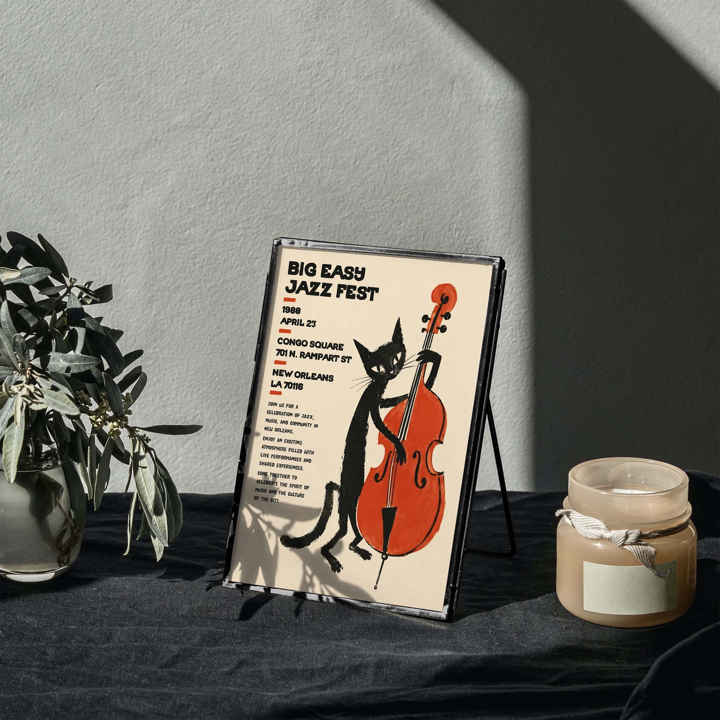 Big Easy Jazz Fest Print For Music Room