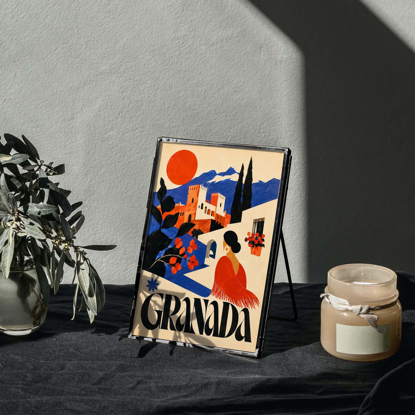 Granada Spain Travel Poster Print