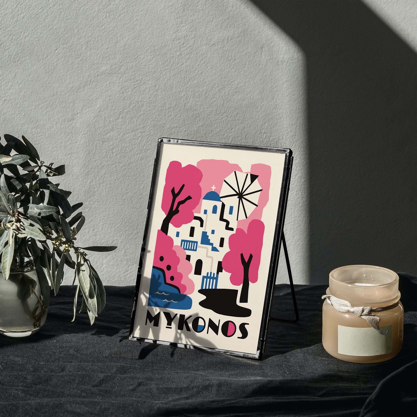 Mykonos Wall Art Bedroom
