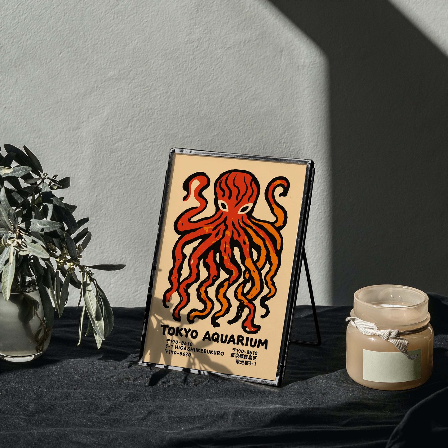 Tokyo Aquarium Octopus Poster Print
