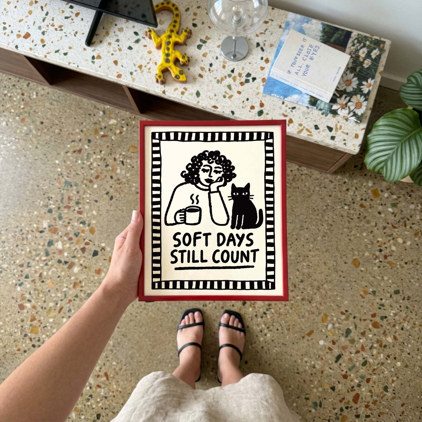 Soft Days Quote Poster Print
