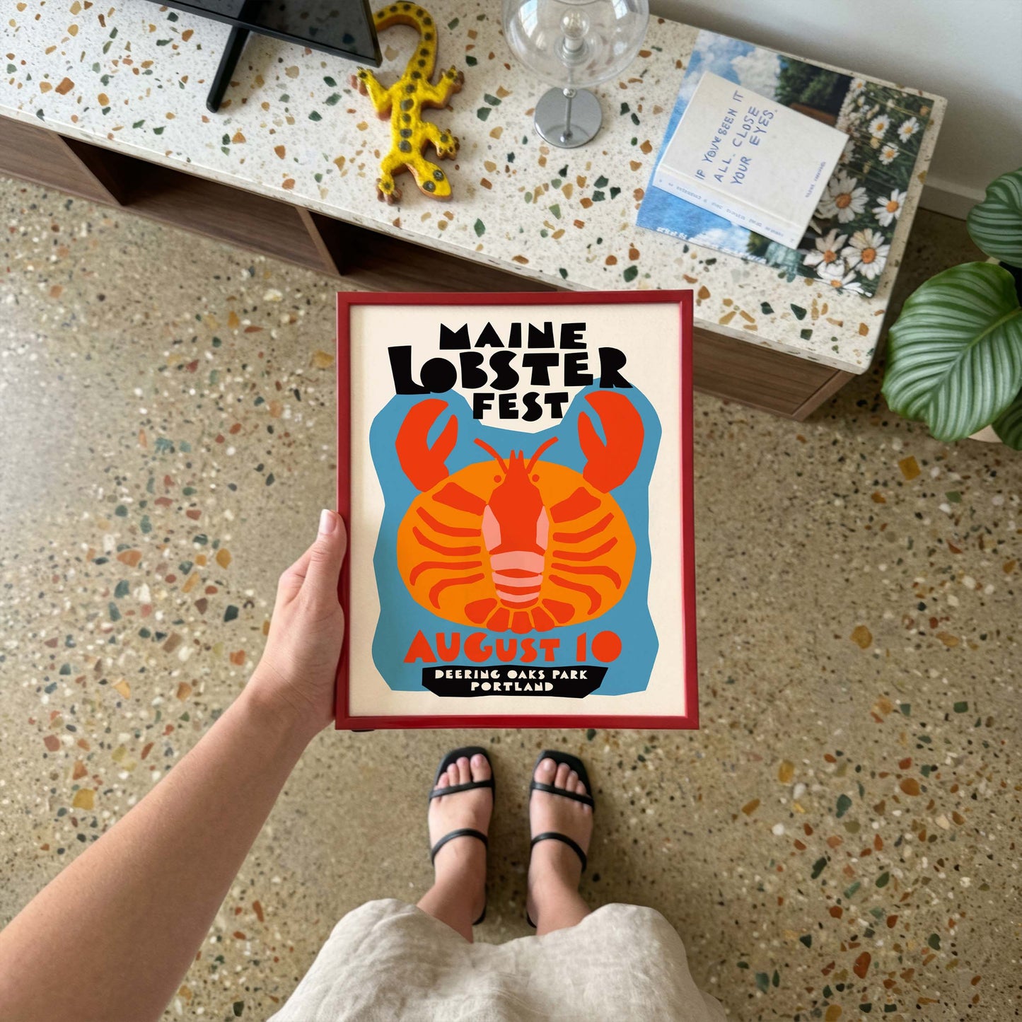 Maine Lobster Fest Print Kitchen Dining