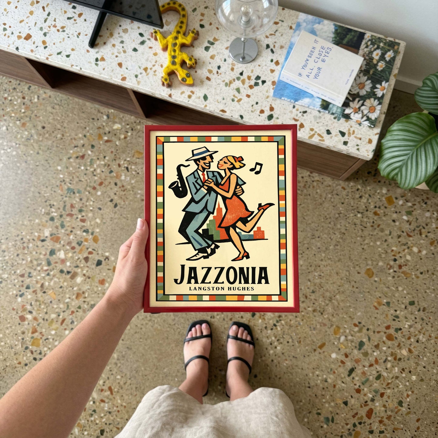 Jazzonia Dancing Couple Poster Print