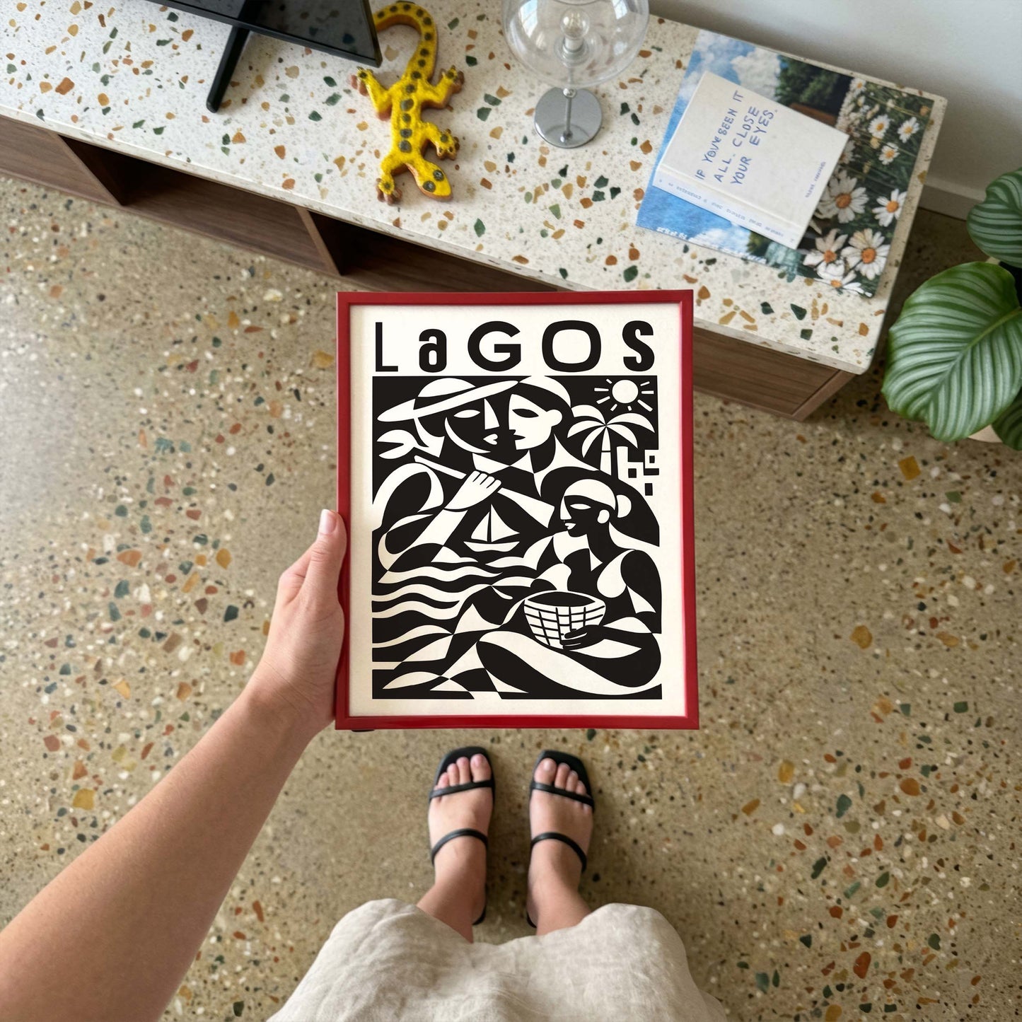 Lagos Travel Poster Wall Print