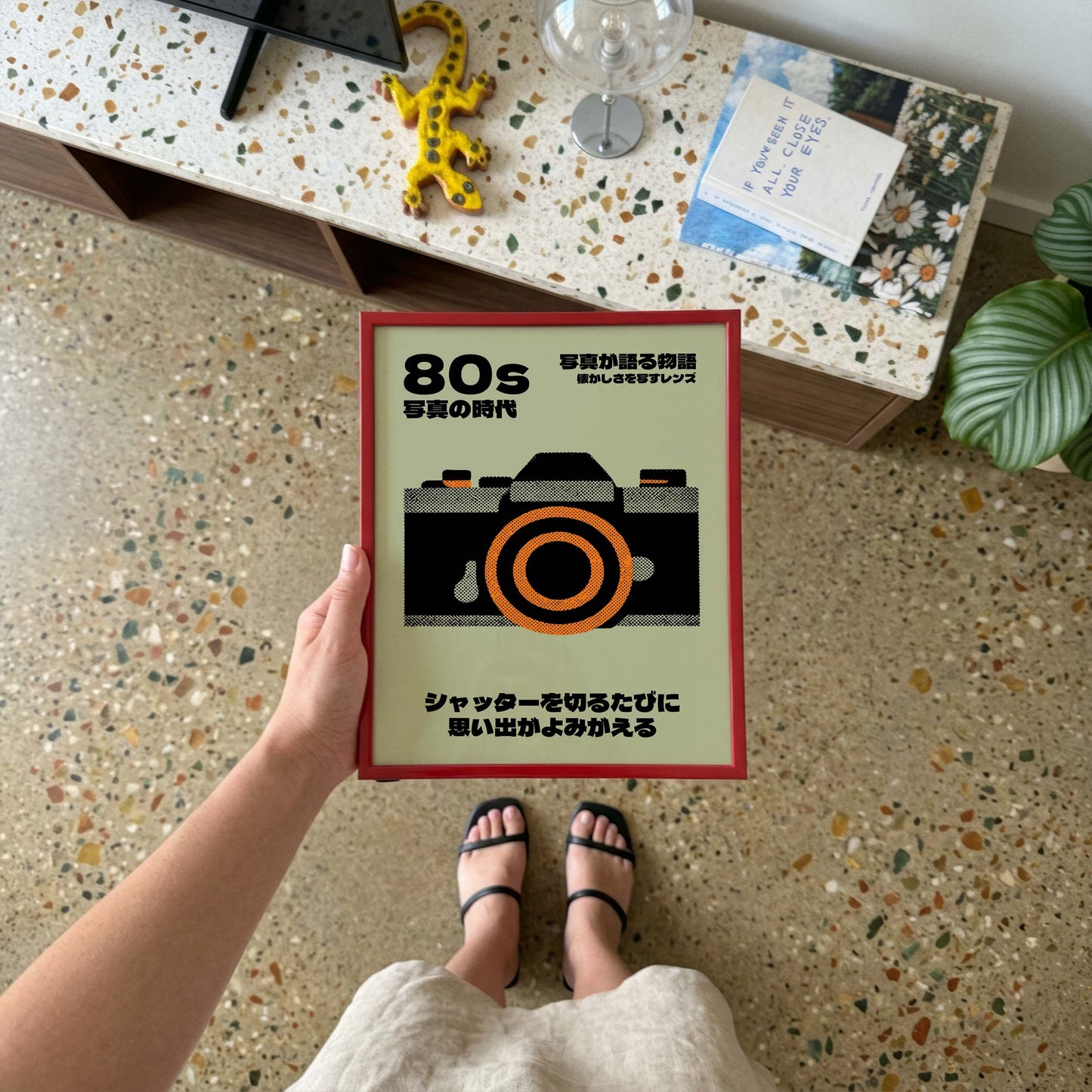 80s Camera Wall Art Print
