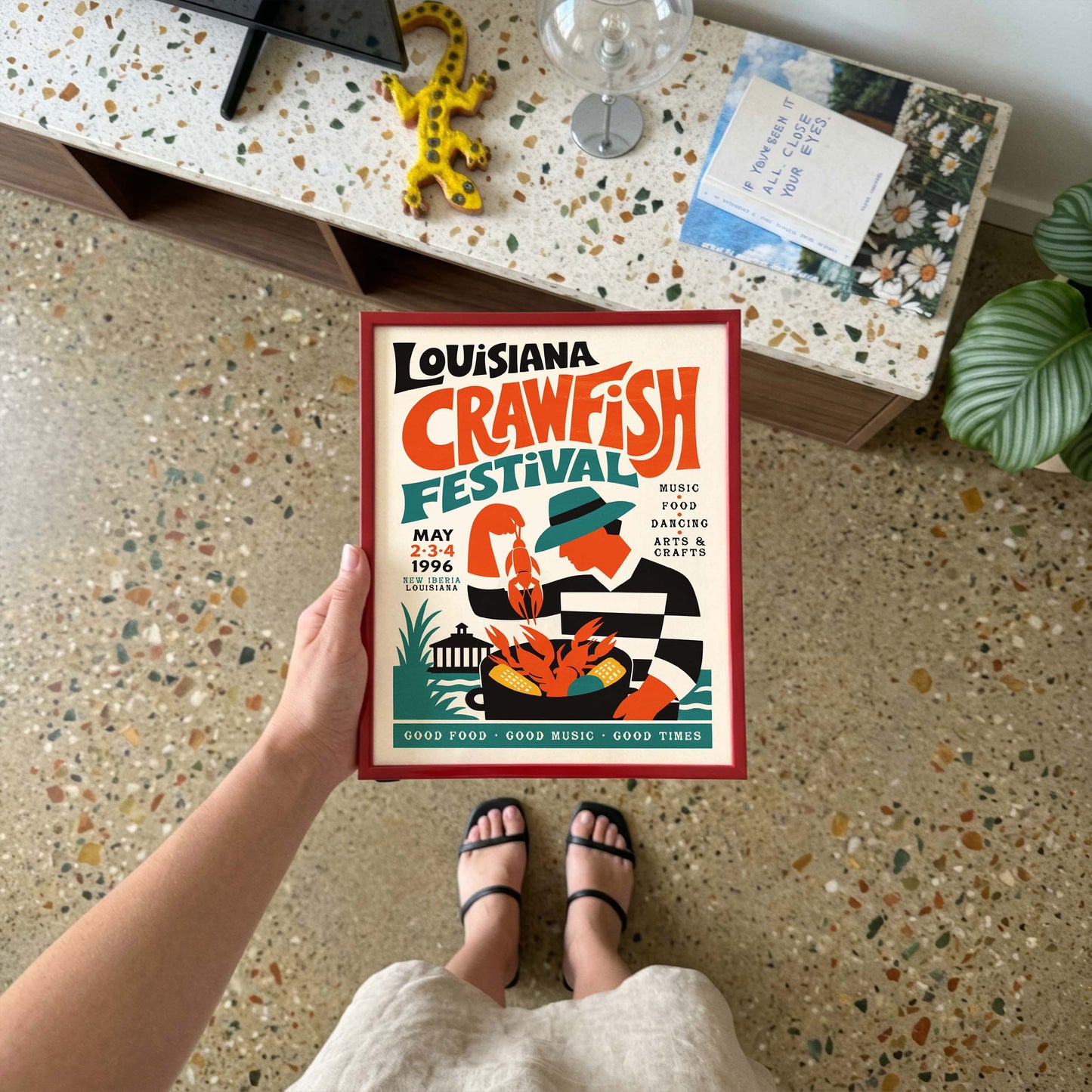 Louisiana Crawfish Festival Poster Print