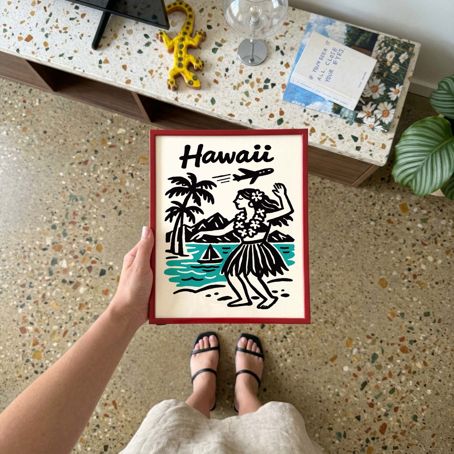 Hula Dancer - Hawaii Travel Poster