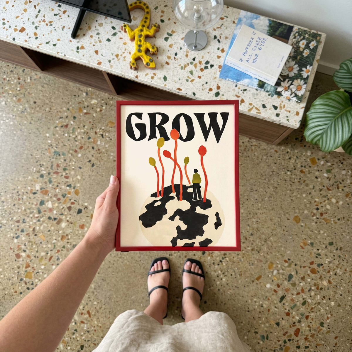 Grow Quote Poster Office Room