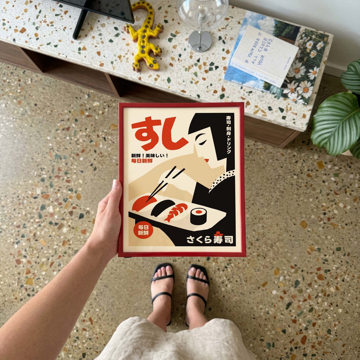 Japanese Sushi Restaurant Vintage Poster