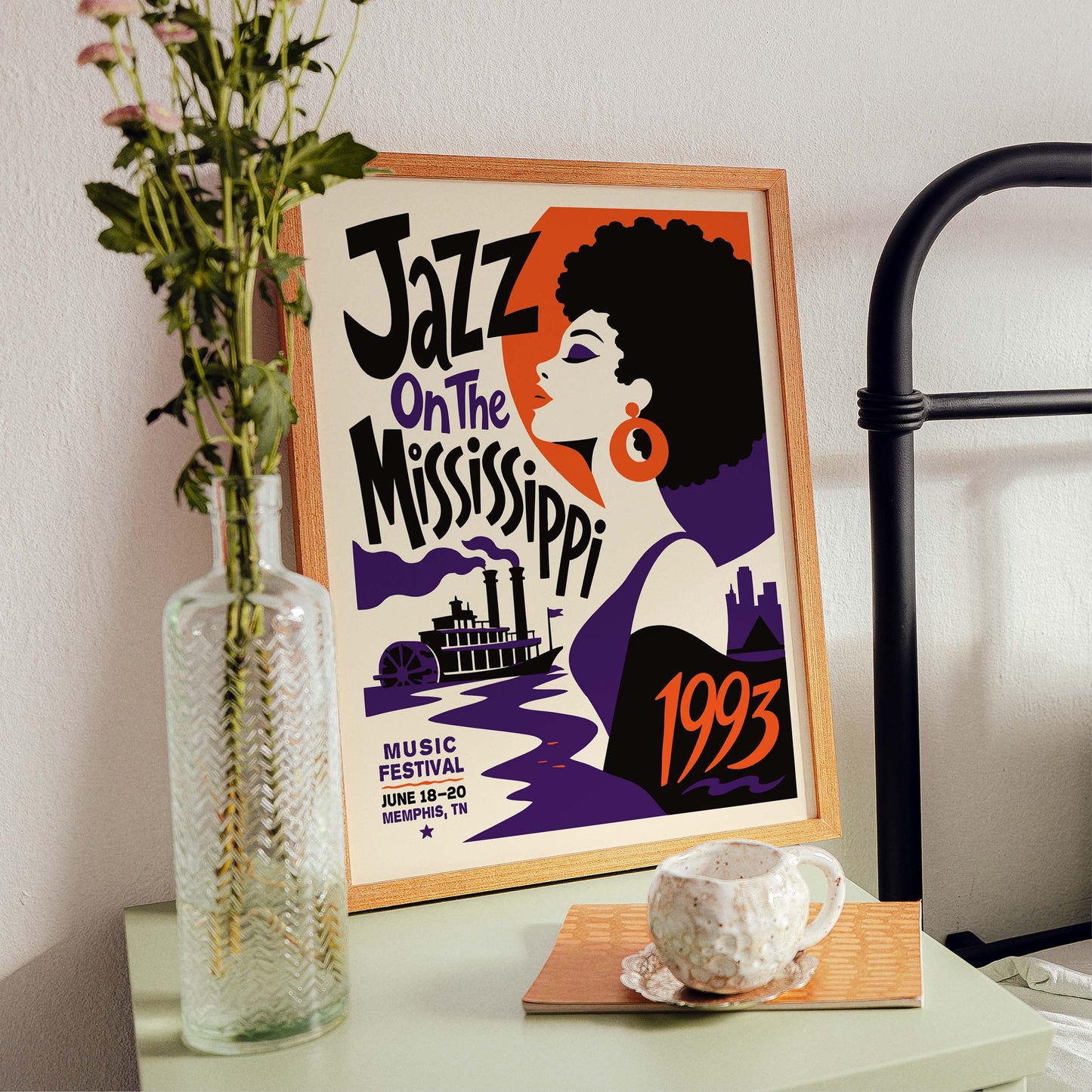 Jazz On The Mississippi Poster