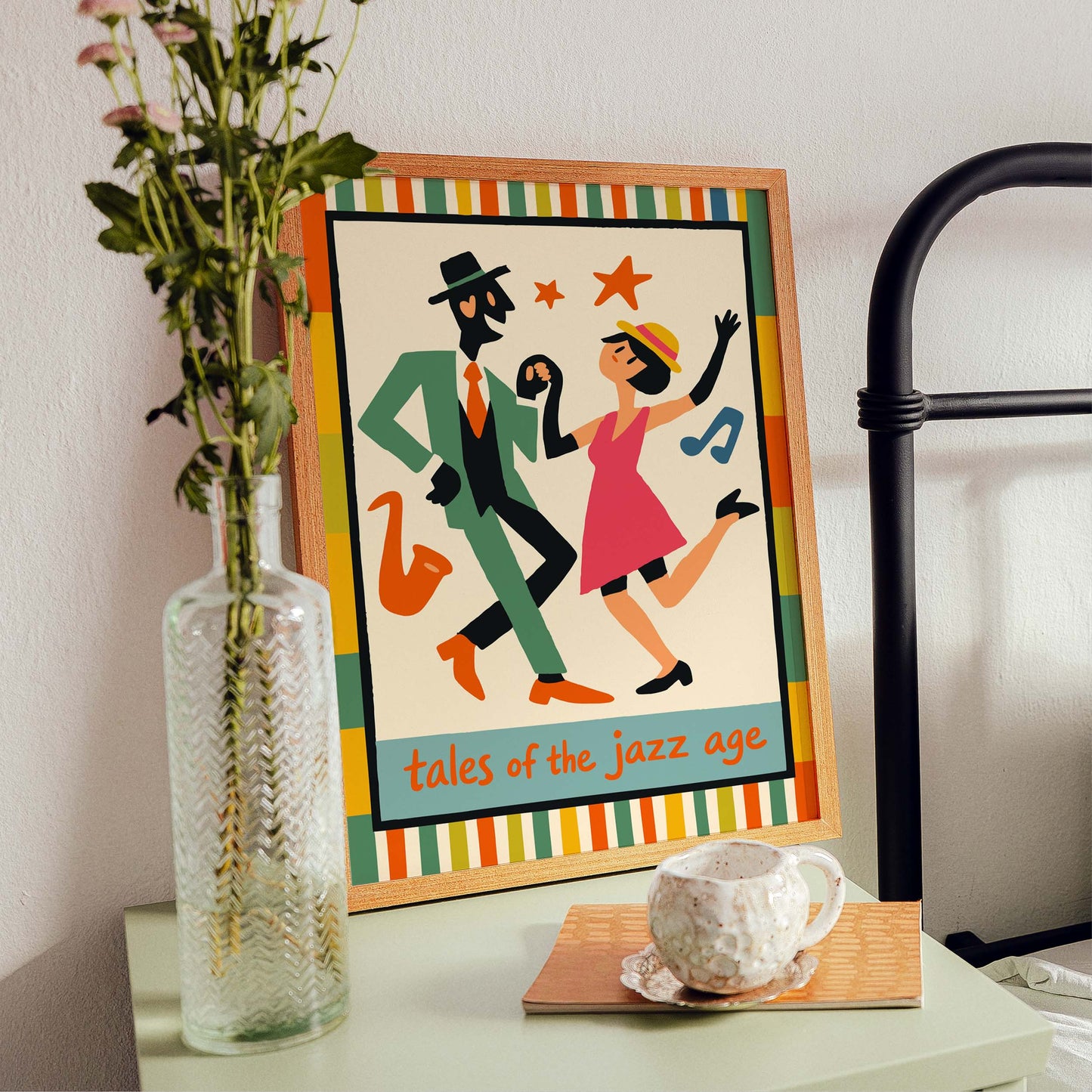 Jazz Age Dancing Couple Wall Art