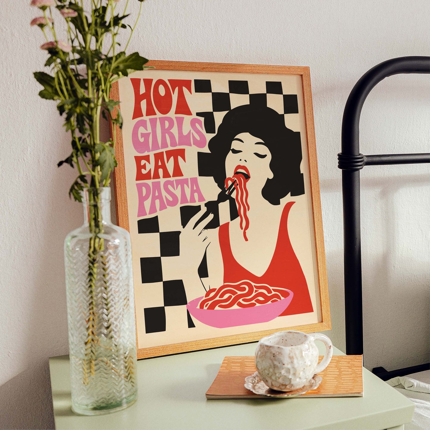 Hot Girls Eat Pasta Print
