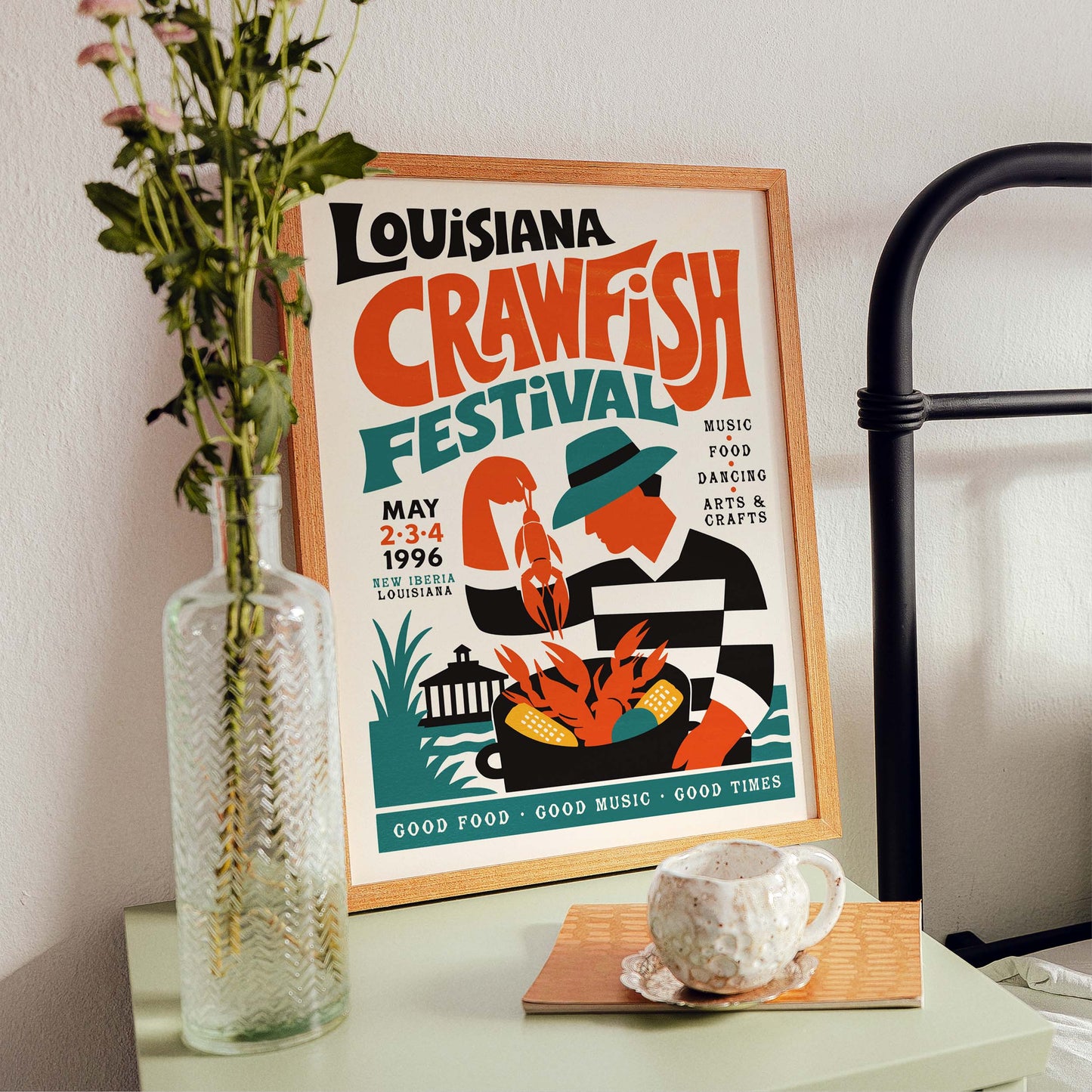 Louisiana Crawfish Festival Poster Print