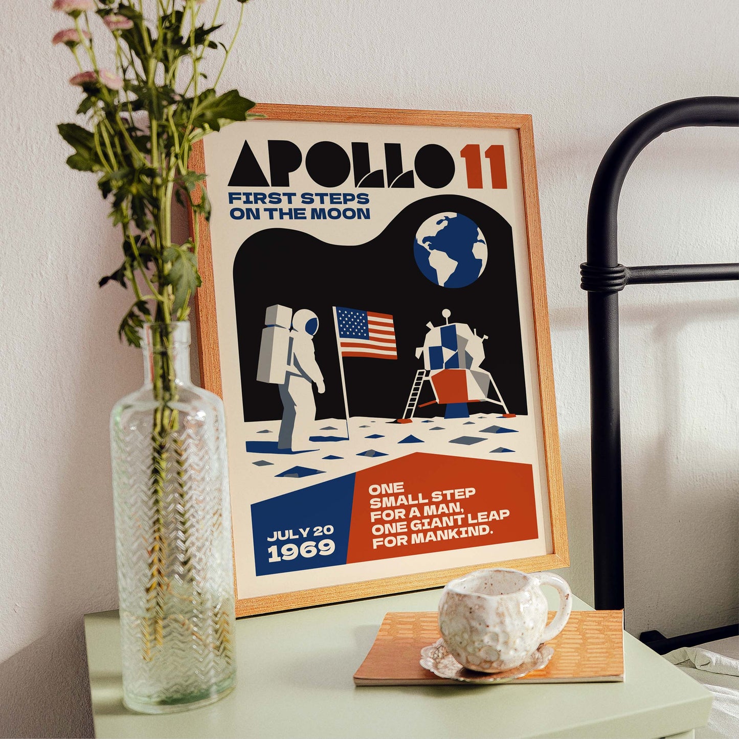 Apollo 11 Moon Landing Poster