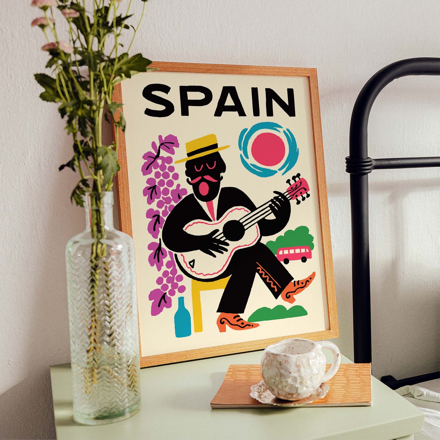 Spain Guitar Music Poster