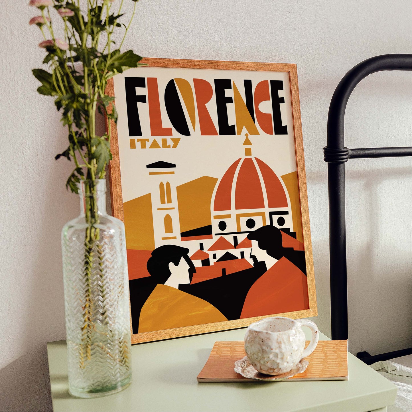 Florence Italy Travel Poster For Living Room