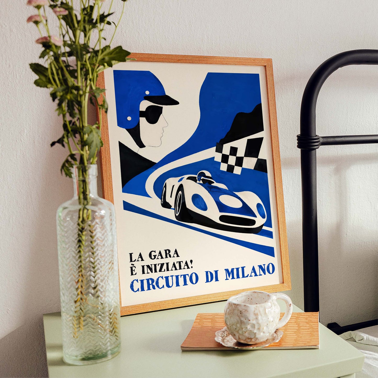 Circuito di Milano Vintage Racing Poster