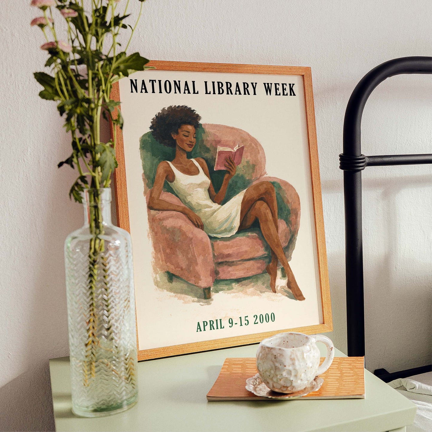 National Library Week Reading Poster Print