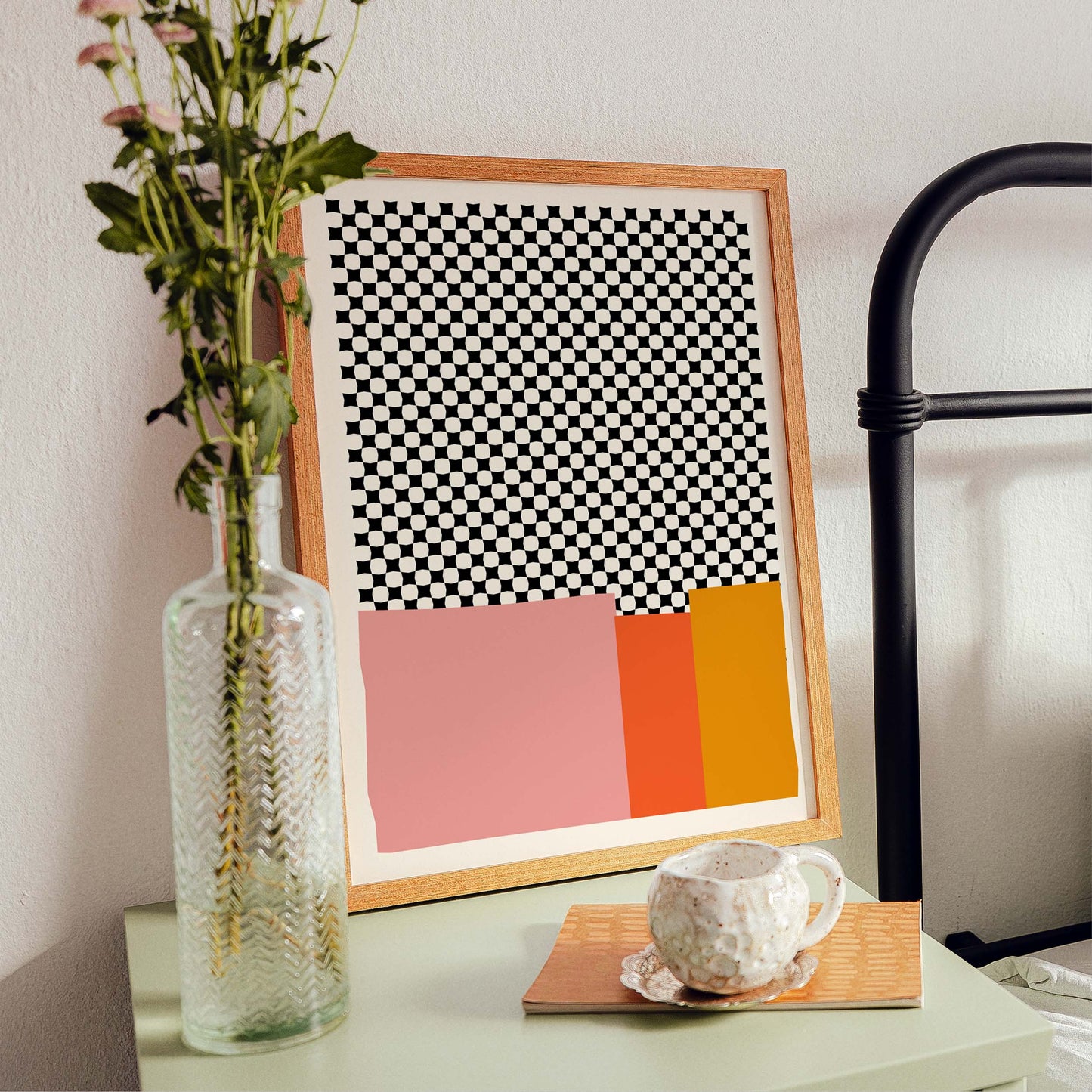 MCM Abstract Color Block Print