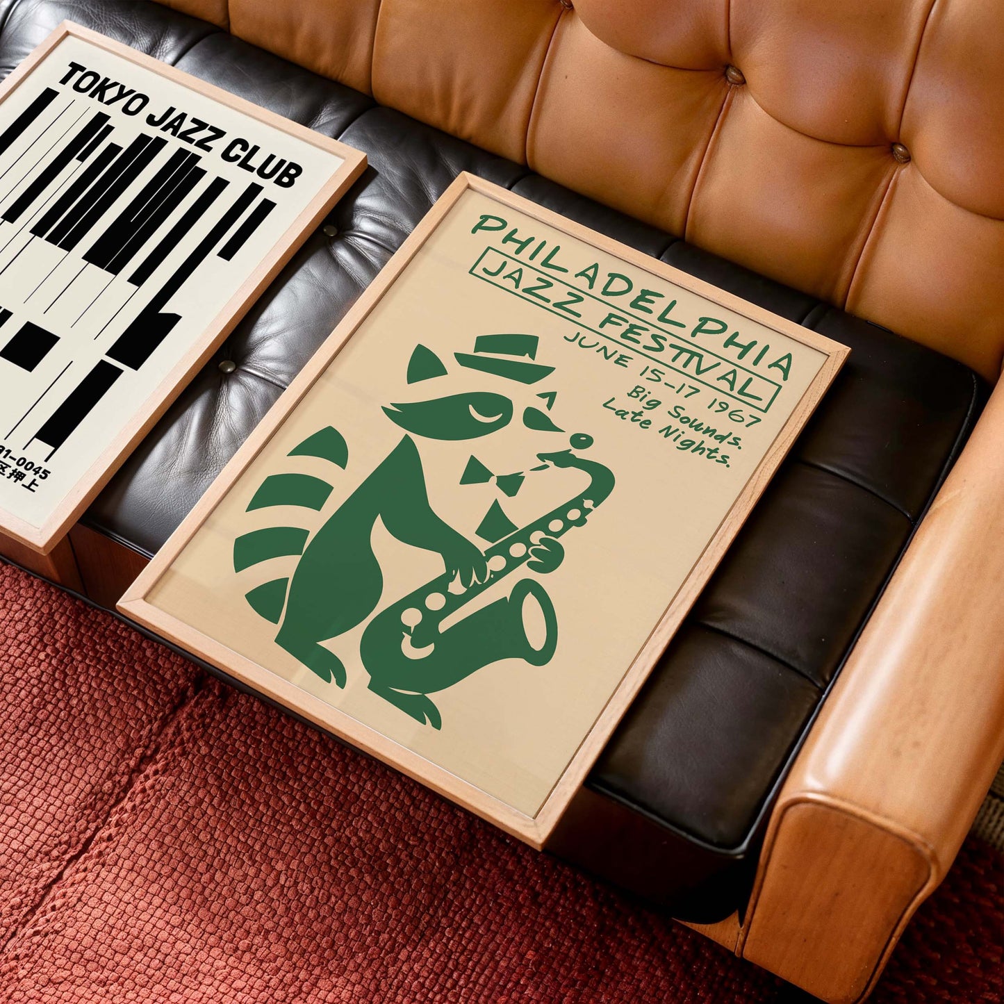 Philadelphia Jazz Festival Raccoon Art Print