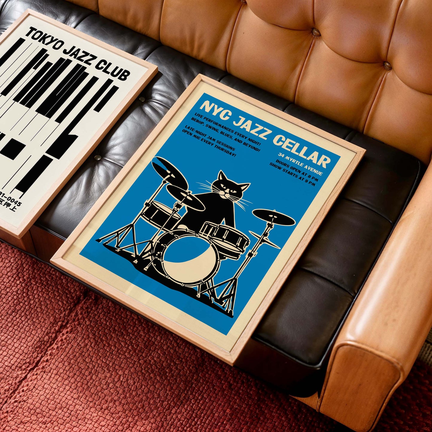 NYC Jazz Cellar Poster Art