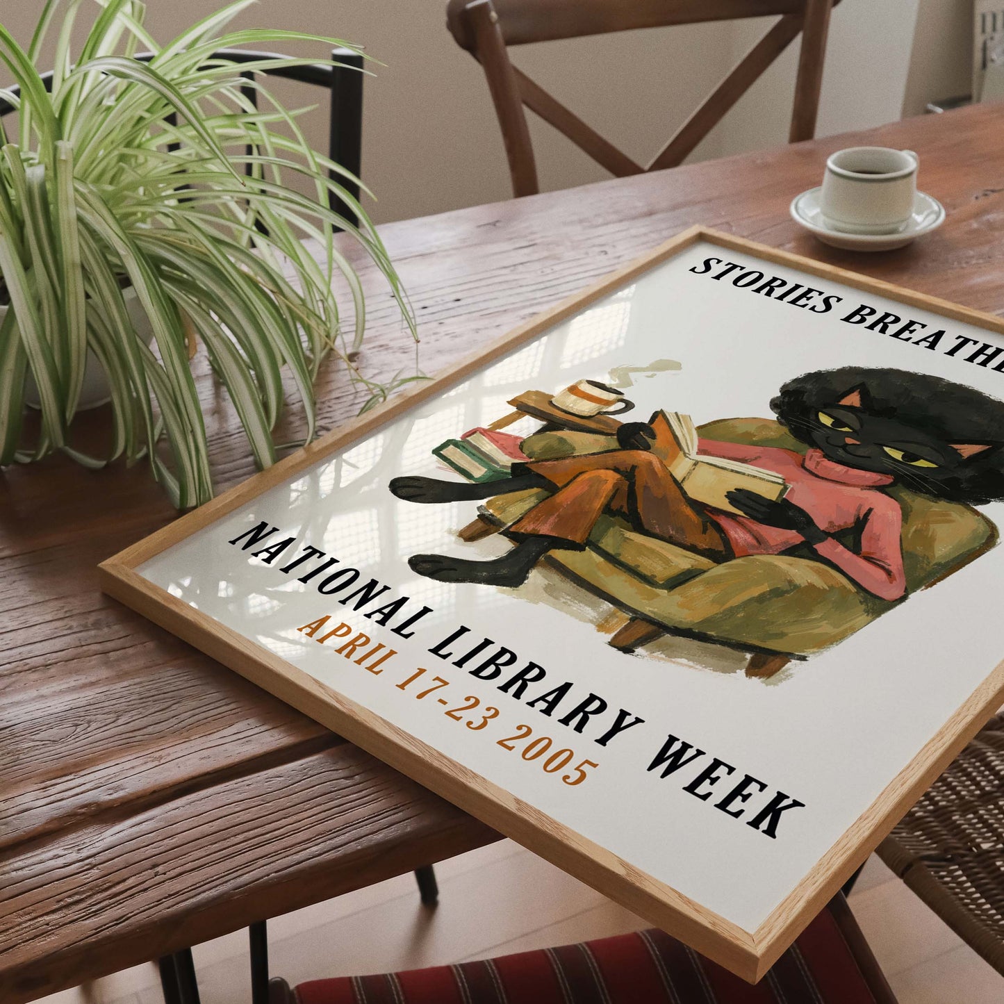 National Library Week Cat Poster