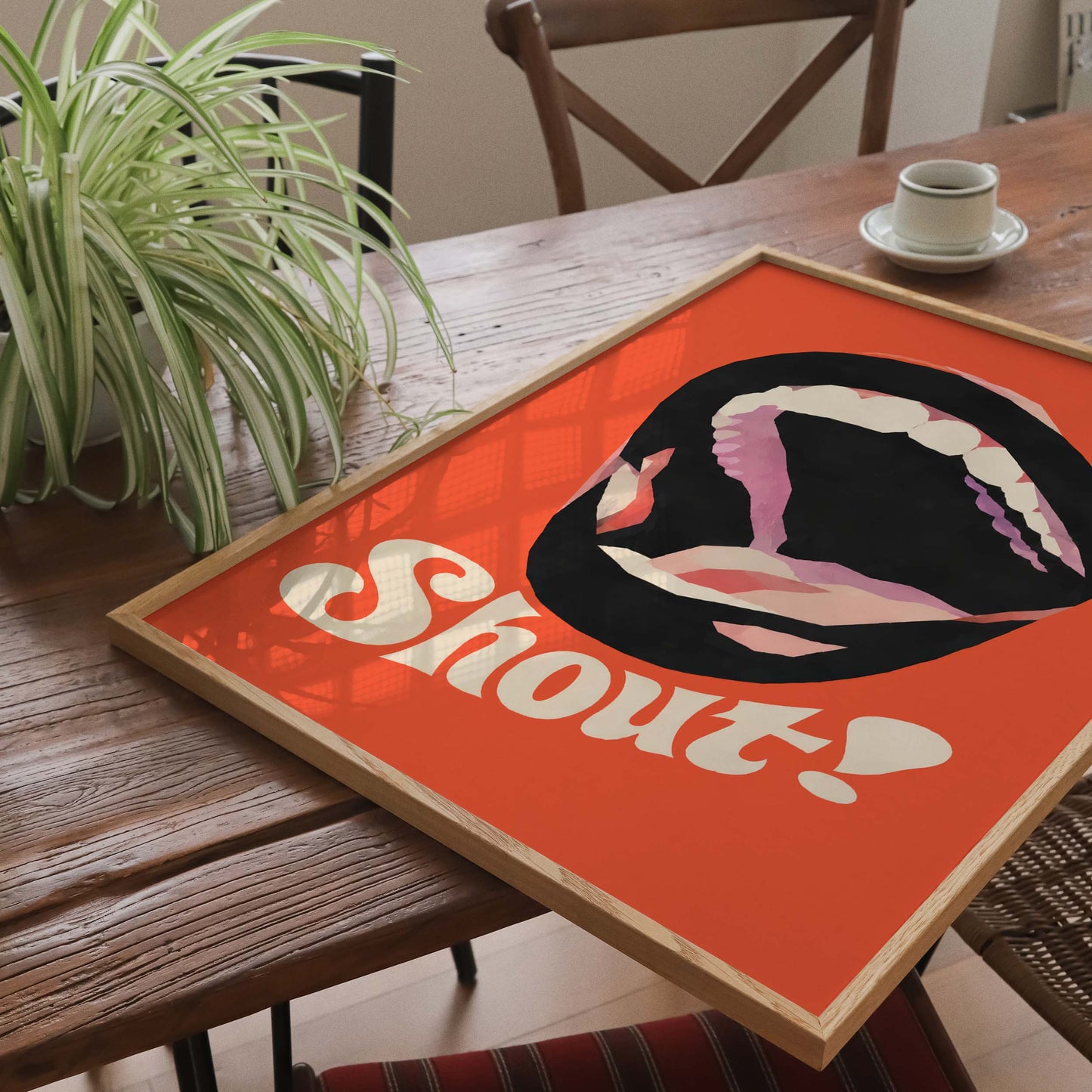 Shout Mouth Poster Wall Art