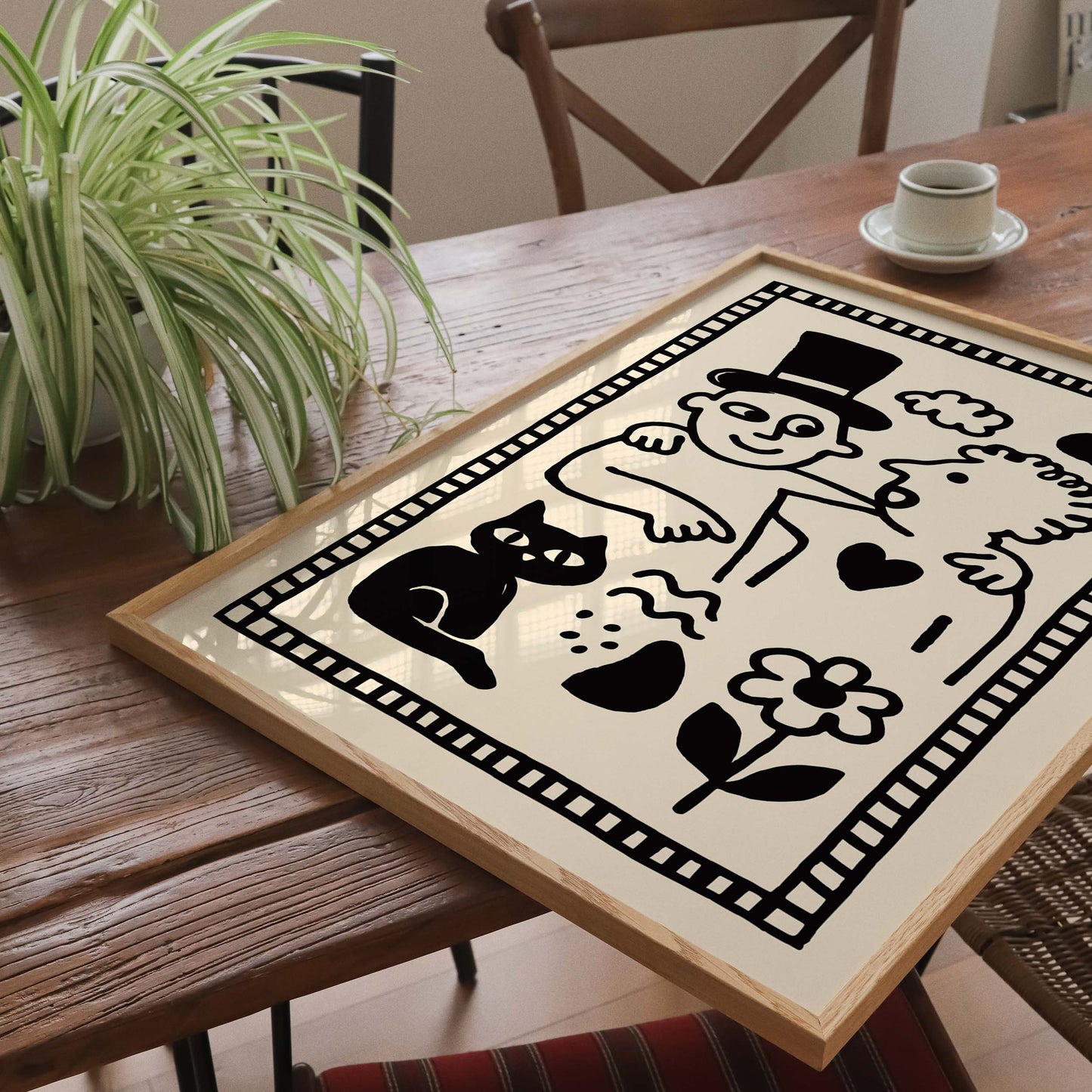 Friendship Vibes - Cat Poster Print